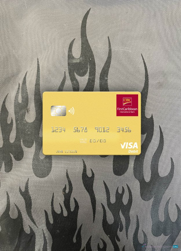 Download Grenada CBIC visa debit card photolook front Photoshop template